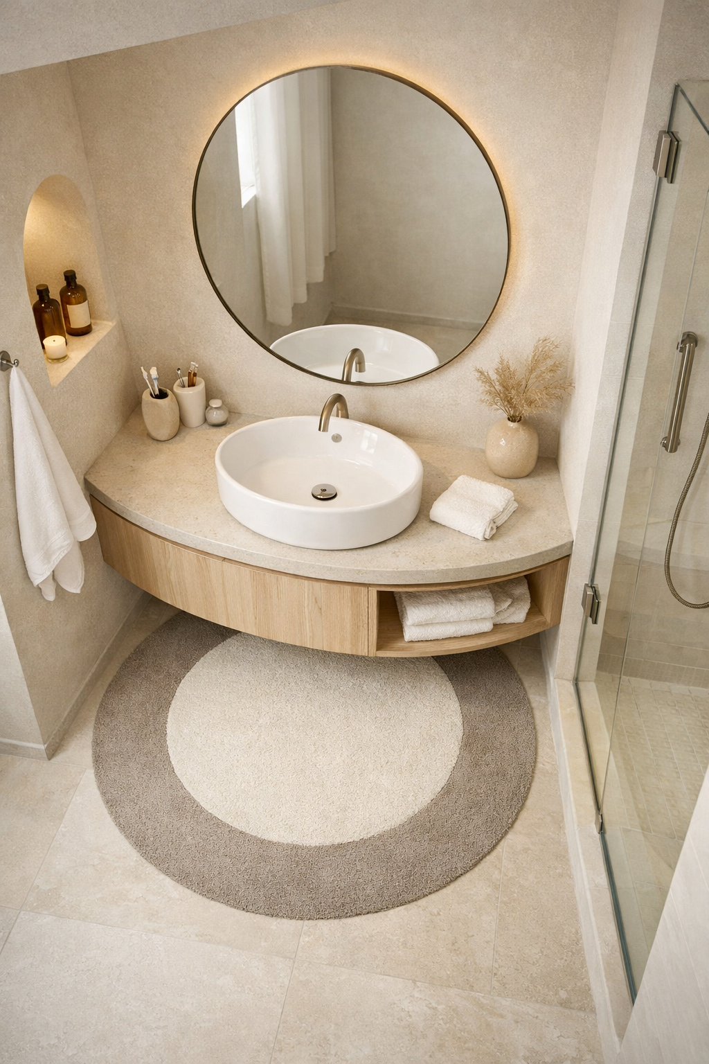 Round Rugs for Soft Visual Balance