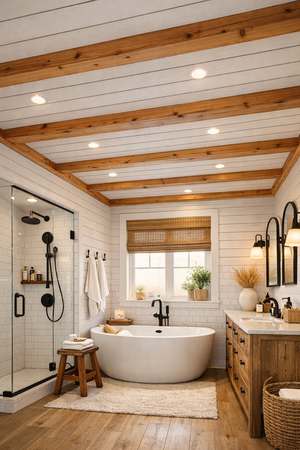 Shiplap Cedar with Painted Accents