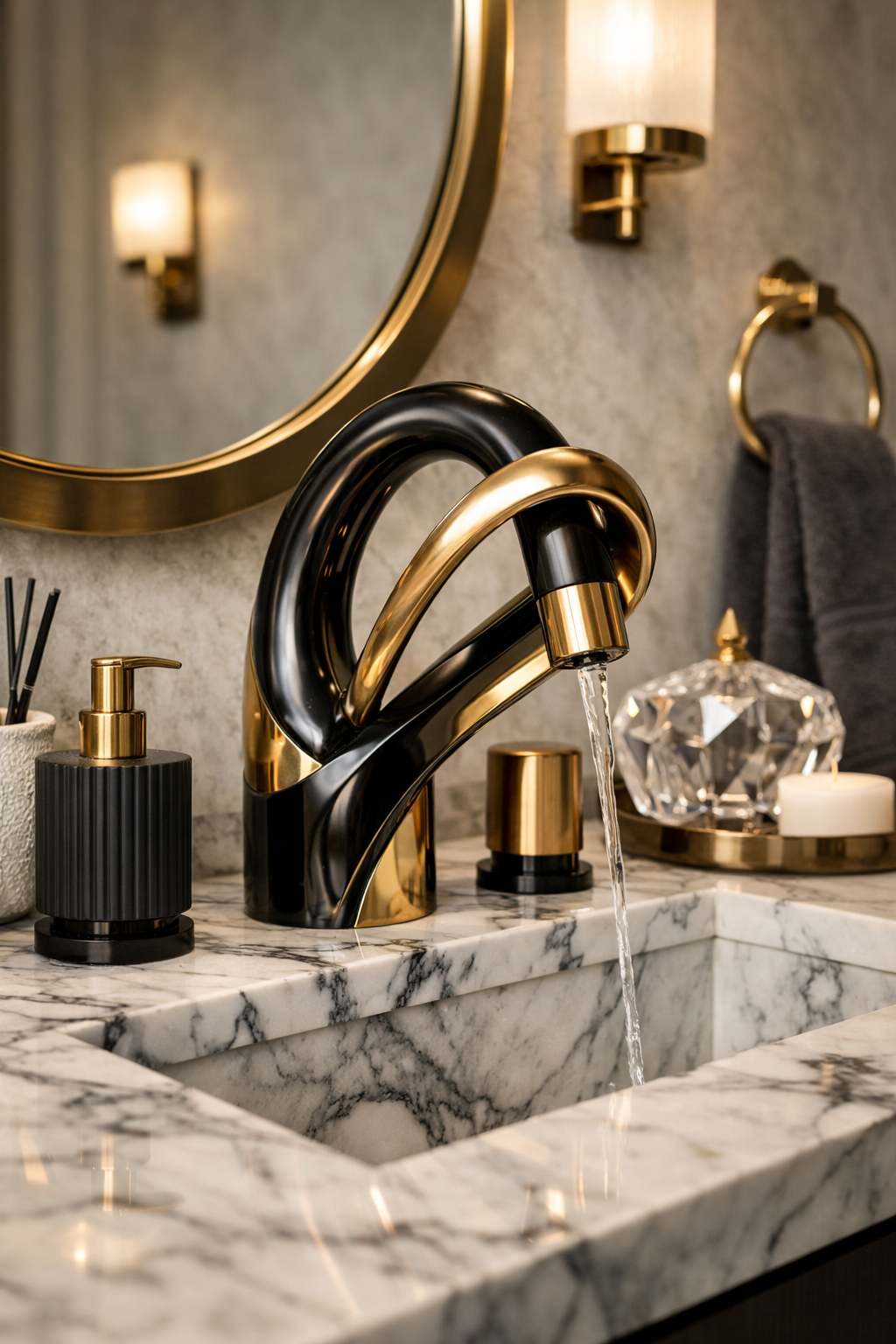 Statement Faucets to Elevate the Vanity