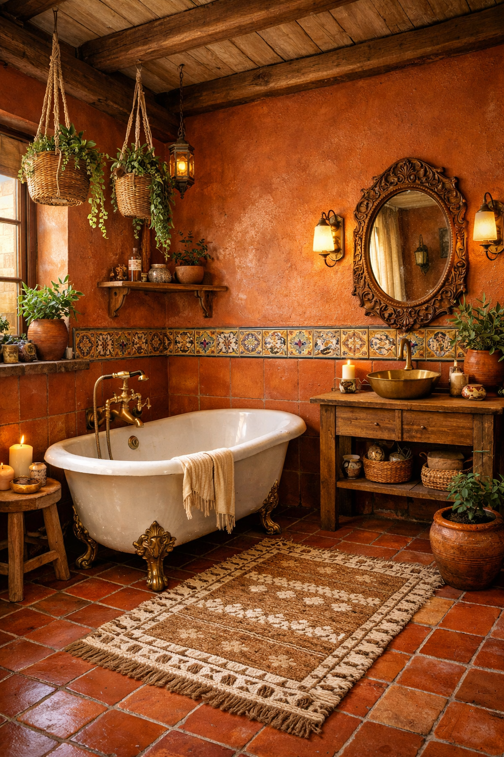Terracotta Floor Tiles for Rustic Charm