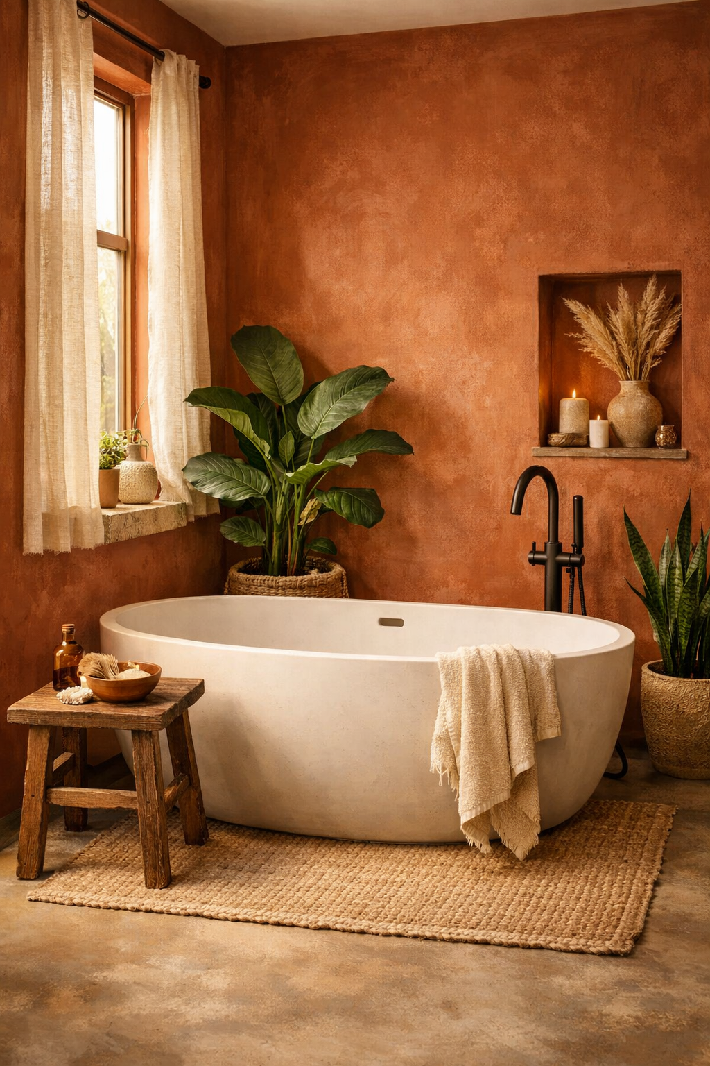 Terracotta Walls for Warm Character