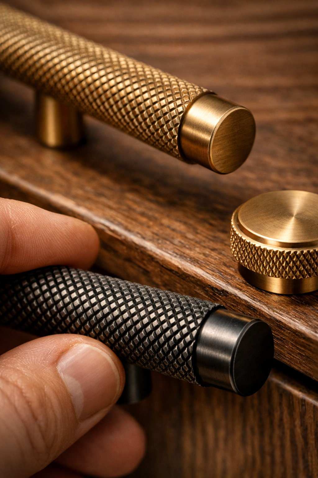 Textured Hardware for Added Depth and Grip