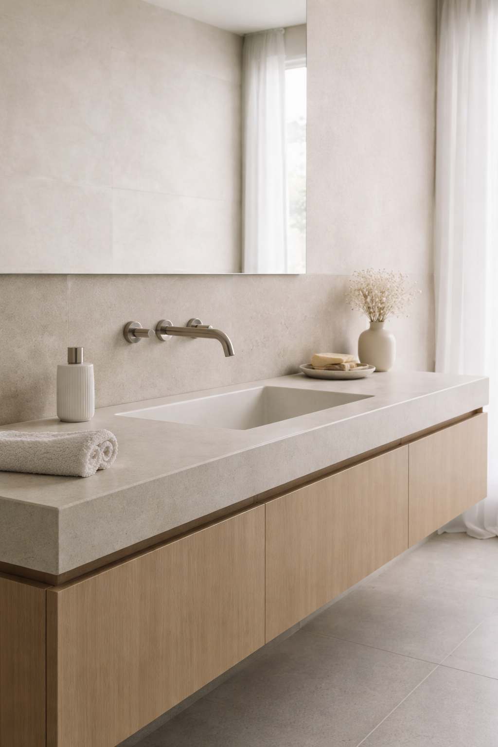 Wall-Mounted Faucets with Clean Lines