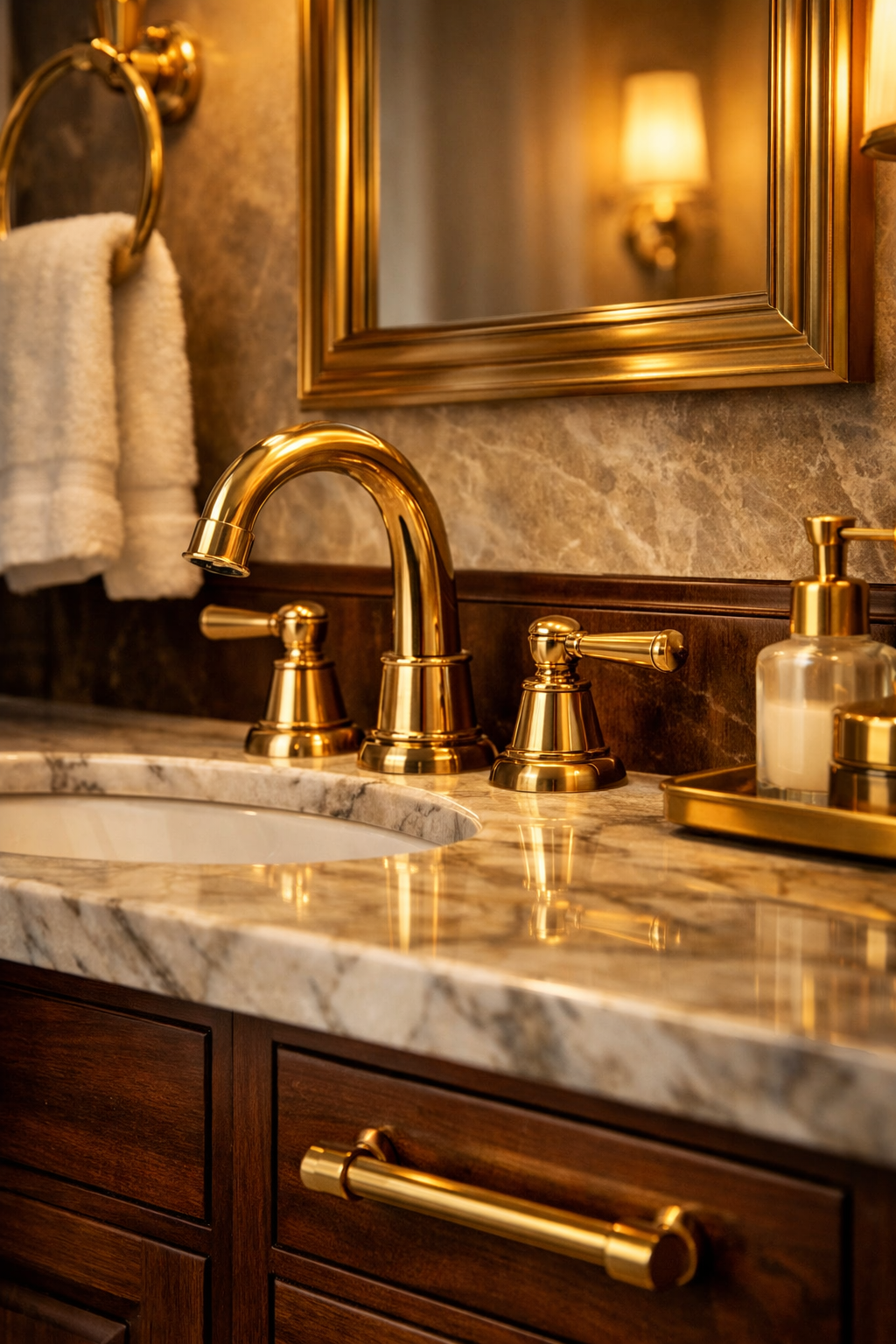 Warm Brass Hardware for a Luxe Upgrade