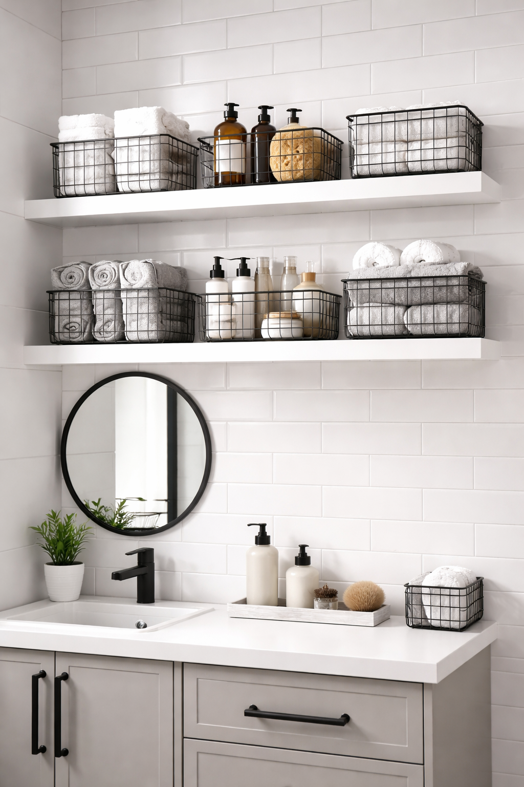 Wire Metal Baskets for Modern Minimalism