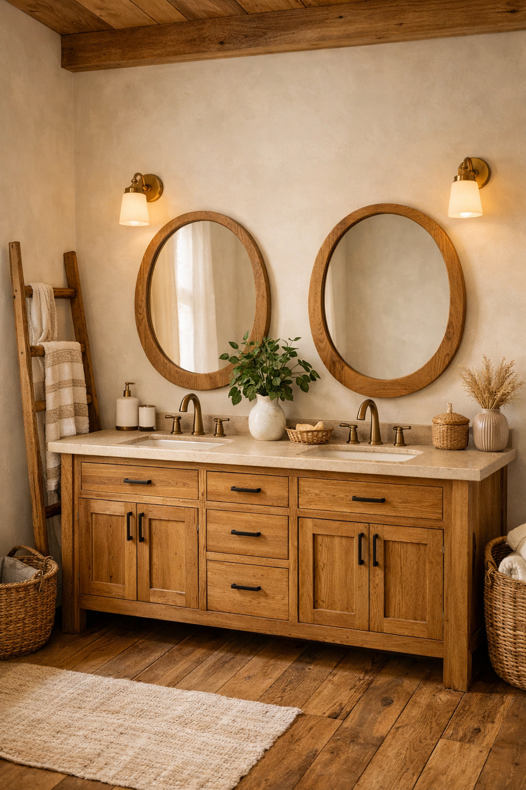 Wooden Vanities for Natural Warmth