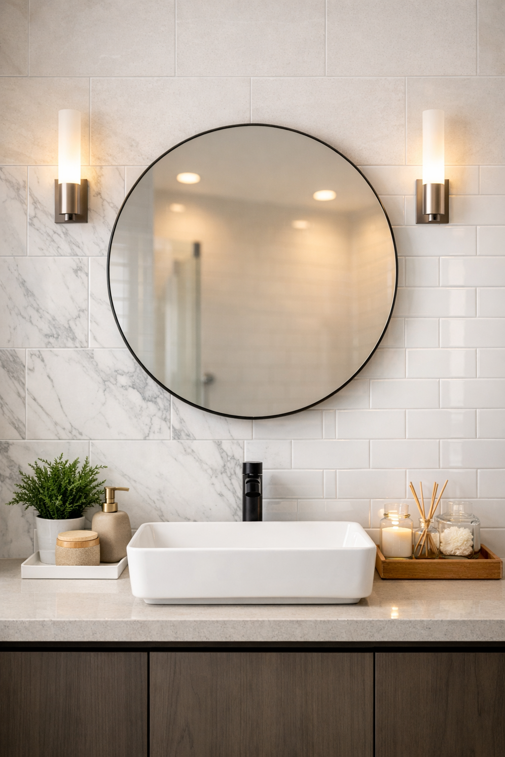 Stick-On Backsplash Panels for a Modern Finish