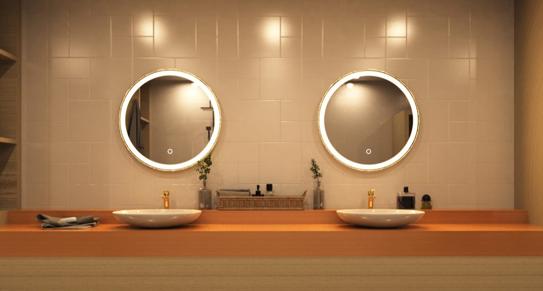 bathroom mirror lighting