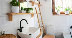 over the toilet storage