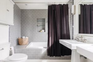 subway tile bathroom