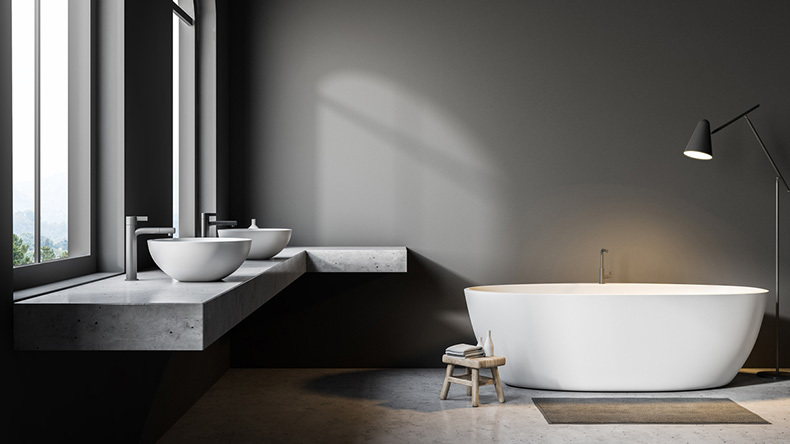 industrial bathroom decor