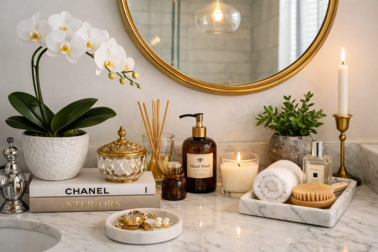 bathroom countertop decor