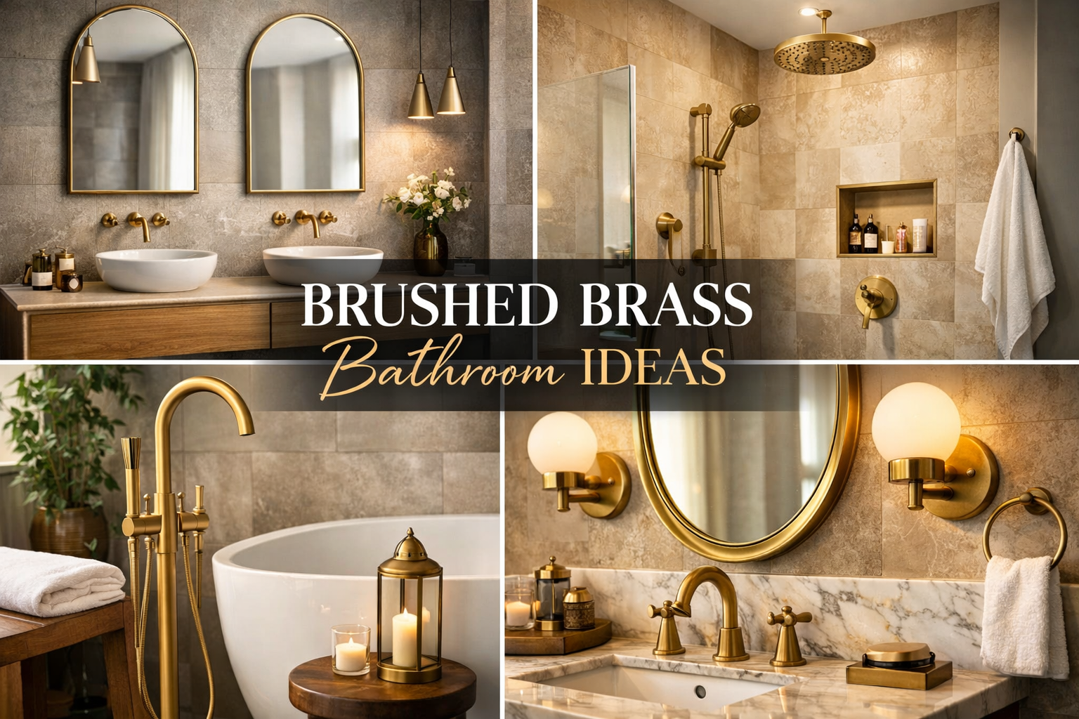 brushed brass bathroom ideas