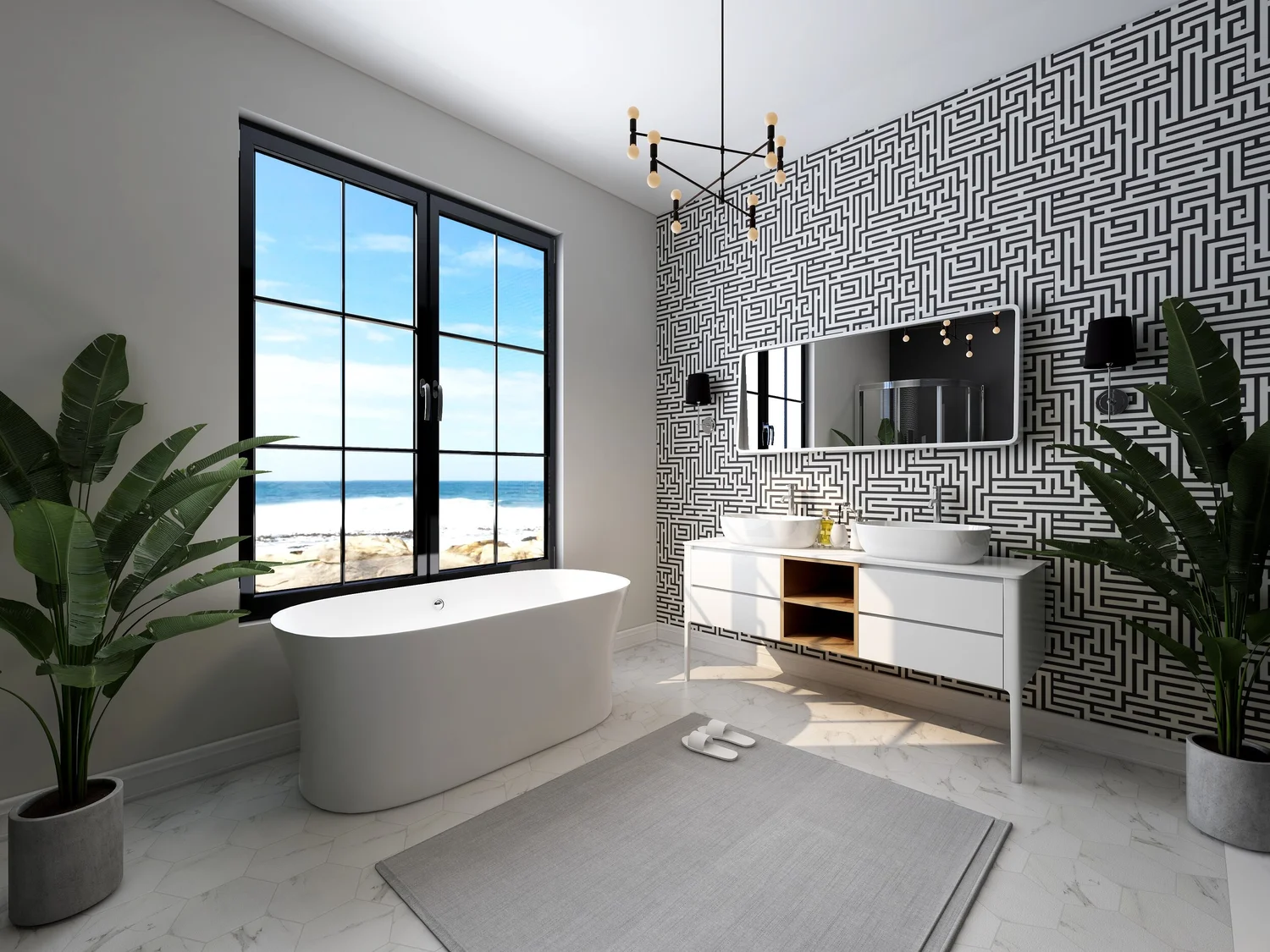 monochrome bathroom ideas