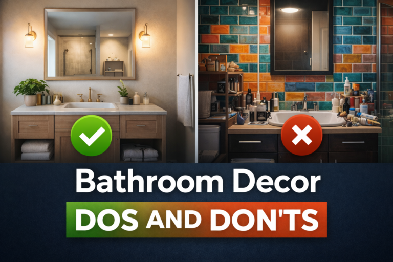 bathroom decor dos and donts