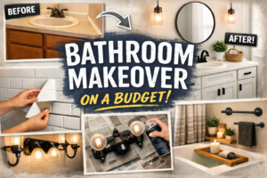 bathroom makeover on a budget