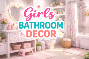 girls bathroom decor