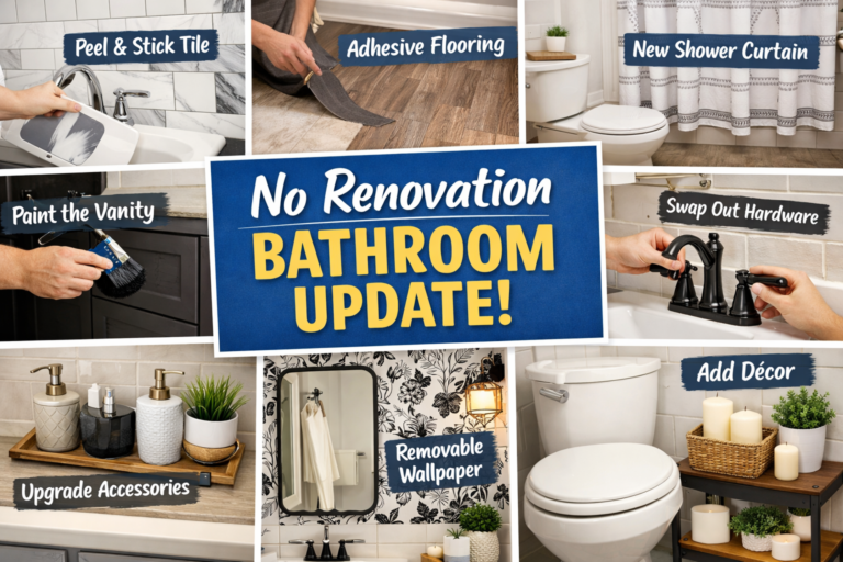 no renovation bathroom update