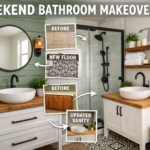 weekend bathroom makeover